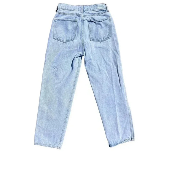 Revice 90s Baby Crossover Asymmetrical Button Fly Light Wash Straight Leg 27 - Picture 6 of 9